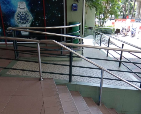 ADA compliant handicap railing, Honolulu, Hawaii.